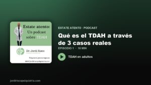 Portada del episodio 1 del podcast Estate atento sobre TDAH en adultos
